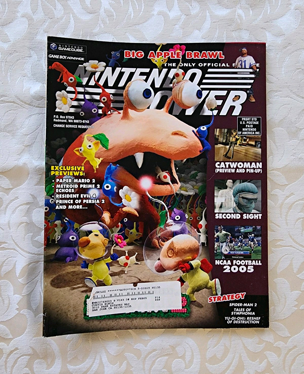 Nintendo Power October 2004 Issue 186 Big Apple Brawl Cover Video Games